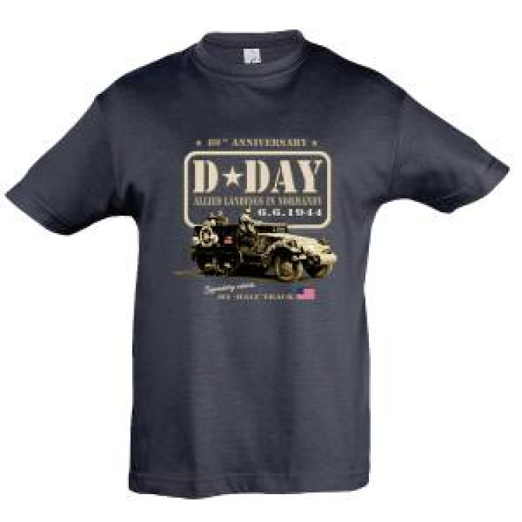 T-shirt enfant M2-Half Track D-Day 80th Anniversary Normandy Marine 4 ans