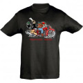T-shirt enfant Mam Goz Biker Noir Profond 2 ans