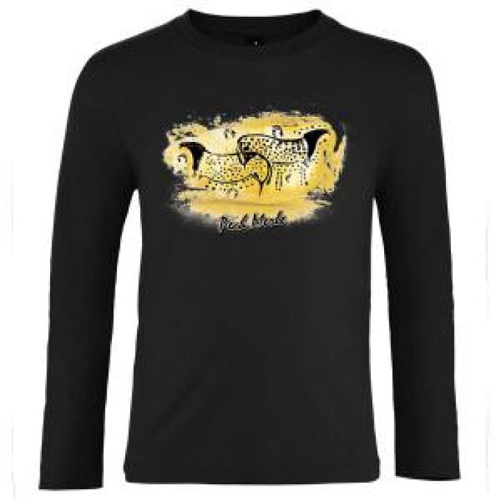 Tshirt enfant manches longues Chevaux Pech Merl Noir Profond 4 ans