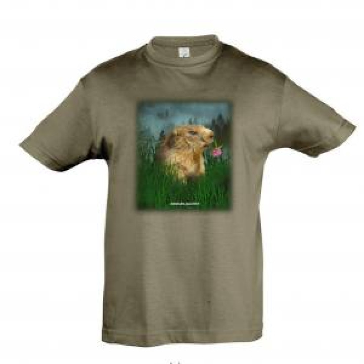 Tshirt enfant Marmotte Argelès Gazost Army 2 ans