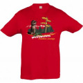 T-shirt enfant Marmotte avec Panneaux Laruns Rouge 2 ans