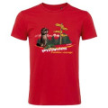 T-shirt enfant Marmotte avec Panneaux Saint Lary Rouge 2 ans