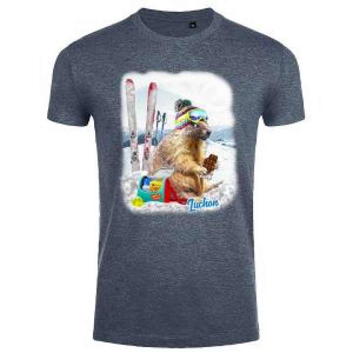 Tshirt enfant Marmotte Luchon Denim 2 ans