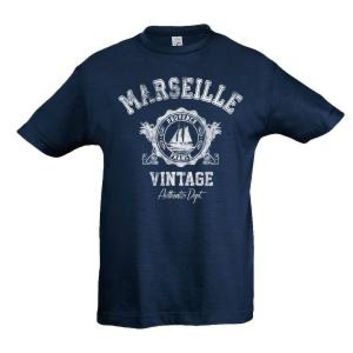 Tshirt enfant Marseille Vintage Denim 2 ans