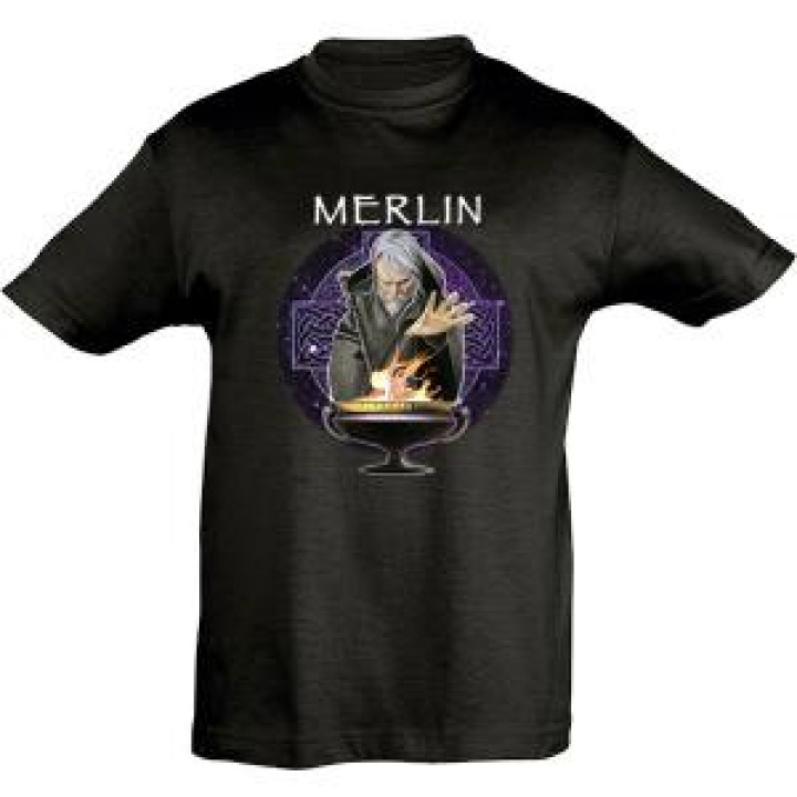 Tshirt enfant Merlin Noir Profond 2 ans