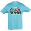 T-shirt enfant Mignons Militaires Bleu Atoll 2 ans