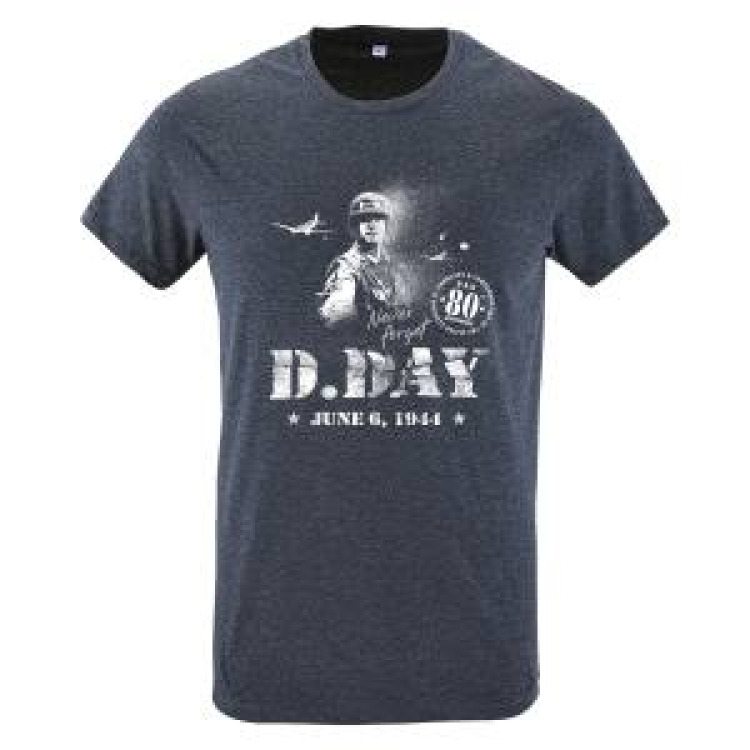 T-shirt enfant Militaire Never Forget D-Day 80th Anniversary Denim 2 ans