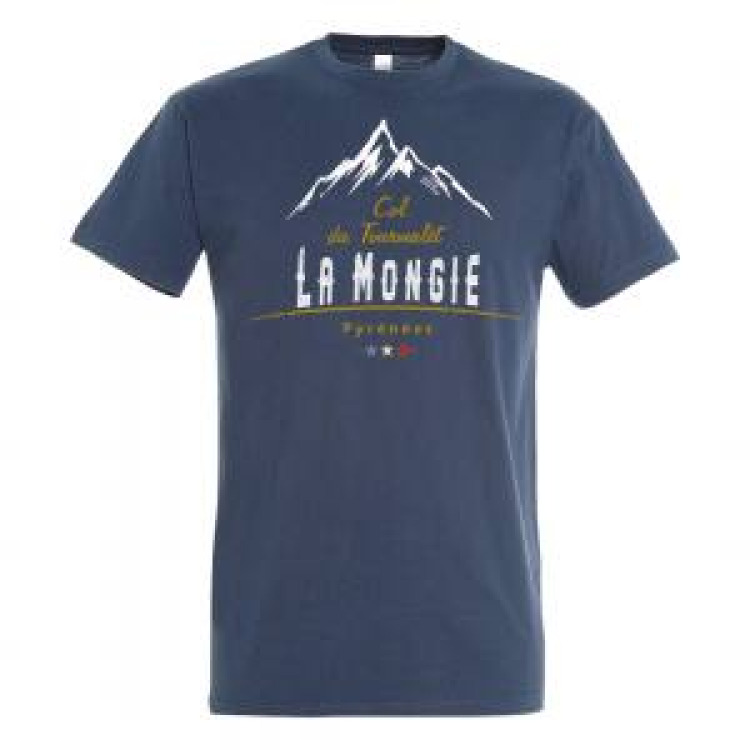 T-shirt enfant Montagne Col du Tourmalet 2115m la Mongie Denim 12 ans