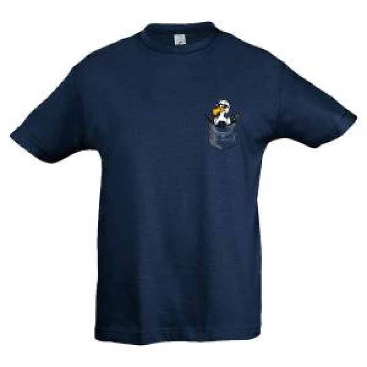 T-shirt enfant Mouette Poche Air Breizh Denim 6 ans