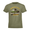T-shirt enfant Mountain Bike French Pyr&eacute;n&eacute;es Laruns kaki chin&eacute; 2 ans