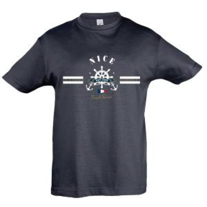 Tshirt enfant Nice Navy Cruise French Riviera Marine 2 ans