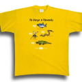 T-shirt enfant No Danger In Normandy Jaune 2 ans