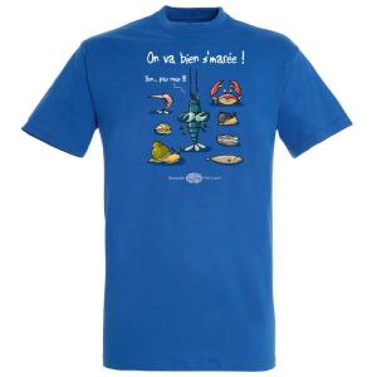 T-shirt enfant On Va Bien S'maree ! Bleu Royal 2 ans