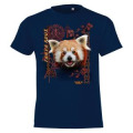 T-shirt enfant Panda Roux Intemporel Safari de Peaugres + transfert Col Safari de Peaugres French Ma
