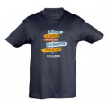 T-shirt enfant Panneaux Capbreton/ Hossegor/ Seignosse/ Mimizan/ Biscarrosse Les Landes Marine 2 ans