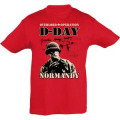 T-shirt enfant Parachutiste D-Day Plage Rouge 2 ans