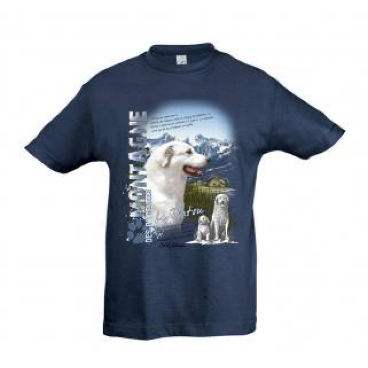 Tshirt enfant Patou Col dAubisque Denim 4 ans