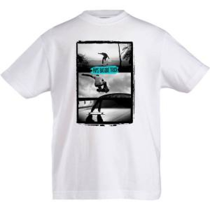 Tshirt enfant Pays Basque Trick Blanc 4 ans