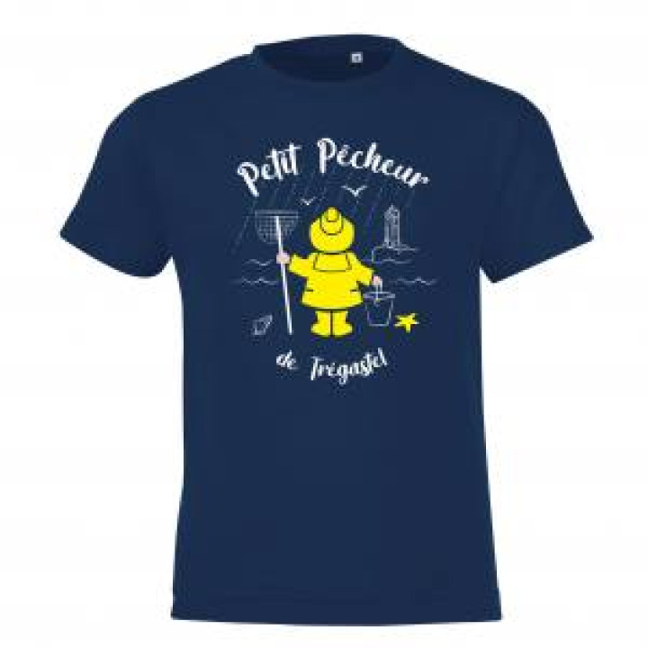 Tshirt enfant Petit Pêcheur de Tregastel Marine 2 ans