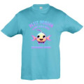 T-shirt enfant Petit Poisson de Saint Jean de Monts Bleu Atoll 2 ans