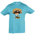 T-shirt enfant Pirate de Marseille Aqua 2 ans