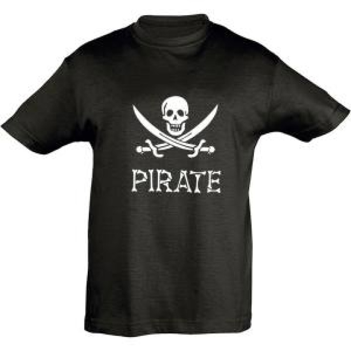 Tshirt enfant Pirate S4428e Noir Profond 2 ans
