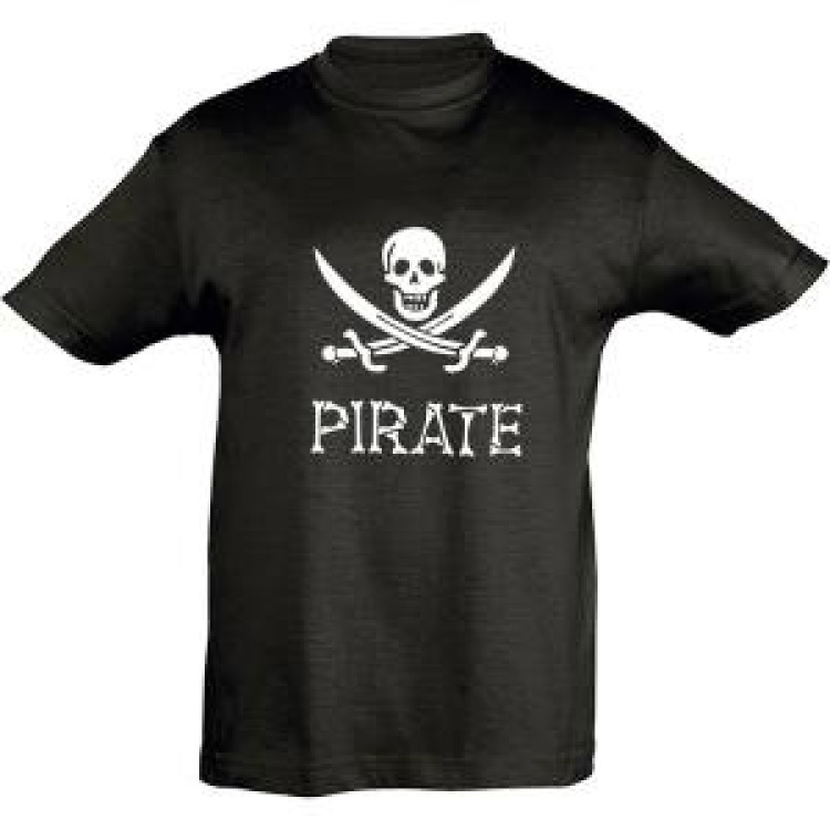 T-shirt enfant Pirate (S4428e) Noir Profond 2 ans
