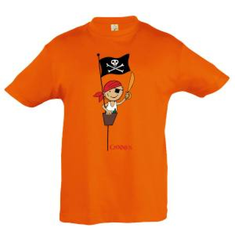 T-shirt enfant Pirate sur mât Cannes Aqua 10 ans