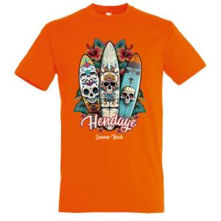 Tshirt enfant Planches de Surfs Hendaye Orange 8 ans
