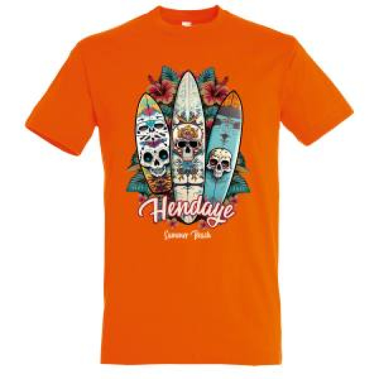 T-shirt enfant Planches de Surfs Hendaye Orange 10 ans