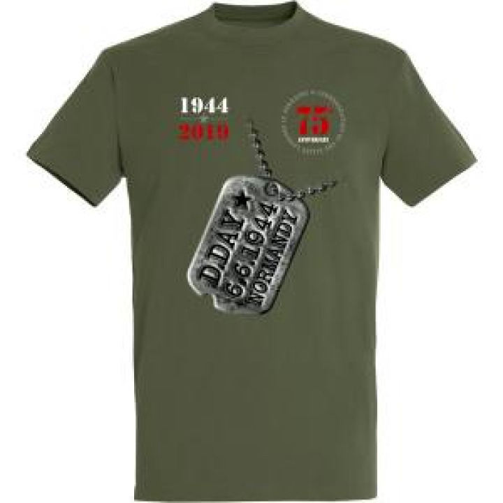 Tshirt enfant Plaque Militaire DDay 1944 Army 4 ans