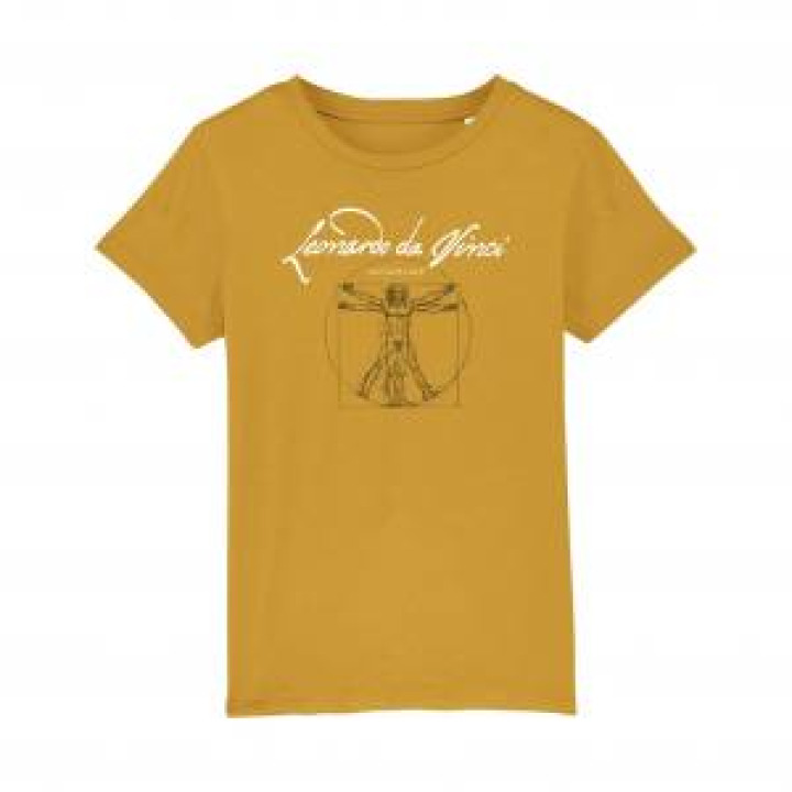 Tshirt enfant premium bio Homme de Vitruve New Version Ochre 78 ans