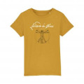 T-shirt enfant premium bio Homme de Vitruve New Version Ochre 7/8 ans