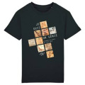 T-shirt enfant premium bio Je suis un Génie Carres Noir Profond 5/6 ans