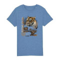 T-shirt enfant premium bio Lion Parc Animalier d’Auvergne + transfert Col Parc Animalier d’Auvergne 