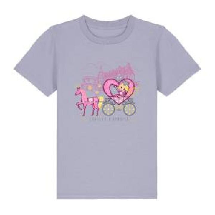 Tshirt enfant premium bio Princesse Carrosse Château dAmboise Lavender 34 ans