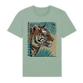 T-shirt enfant premium bio Tigre Linocut le Pal Aloe - Stanley 3/4 ans