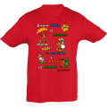 T-shirt enfant Quand Papa et Maman Col d’Aubisque Rouge 6 ans