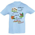 T-shirt enfant Quelqu'un Qui M'aime... Metabief Bleu Ciel 10 ans