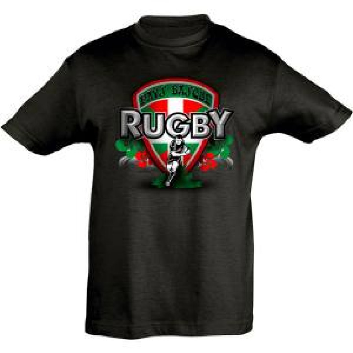 Tshirt enfant Rugby Boulier Pays Basque Rouge 2 ans