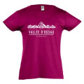 T-shirt enfant Sérigraphie Vallée D’Ossau Panoramique de 5 Montagne (Logo 2022) Aqua 2 ans