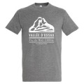 T-shirt enfant Sérigraphie Vallée D’Ossau Pic du Midi 2884m (Logo 2021) Gris Chiné 2 ans