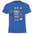 T-shirt enfant Ski Party Luchon Rose Orchidée 8 ans