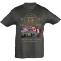 T-shirt enfant Soldats D&eacute;barquement Drapeaux 80th Anniversary Noir Profond 2 ans