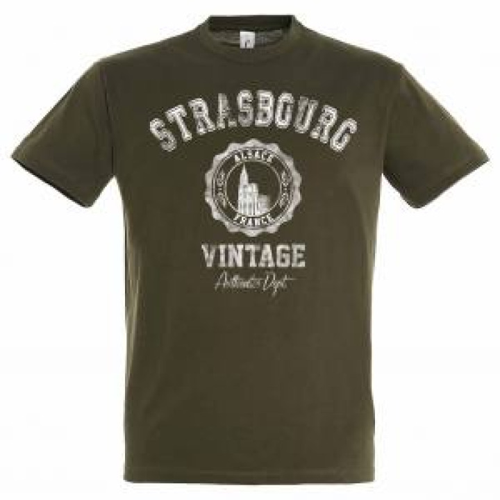 Tshirt enfant Strasbourg Alsace France Vintage Army 2 ans