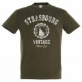 T-shirt enfant Strasbourg Alsace France Vintage Jaune 2 ans