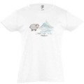 T-shirt enfant Strass Mouton Mont Saint Michel Blanc 2 ans