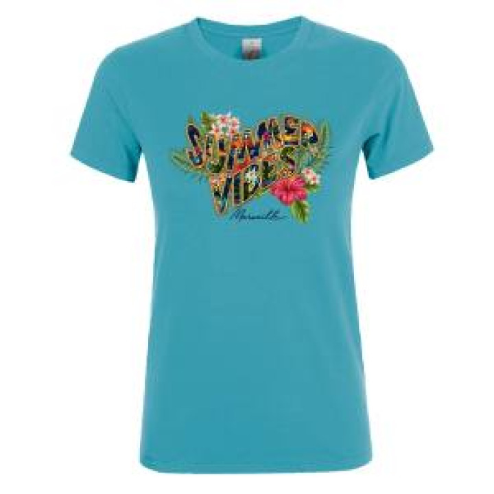 Tshirt enfant Summer Vibes Marseille Blanc 4 ans