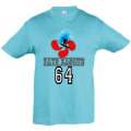 T-shirt enfant Surfeur Croix Basque Pays Basque 64 Rouge 2 ans