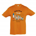 T-shirt enfant Surfing Boards Family Bidart Orange 2 ans